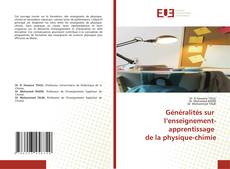 Généralités sur l’enseignement-apprentissage de la physique-chimie kitap kapağı