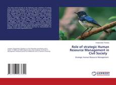 Couverture de Role of strategic Human Resource Management in Civil Society