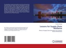 Copertina di Lessons for Supply Chain Resilience