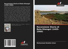 Portada del libro de Recensione Storia di Bela-Shangul (1405-1960)