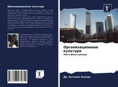 Организационная культура kitap kapağı