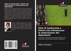 Portada del libro de Stile di leadership e fattori che influenzano la motivazione dei dipendenti