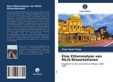 Couverture de Eine Zitieranalyse von MLIS-Dissertationen