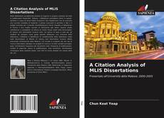 Buchcover von A Citation Analysis of MLIS Dissertations