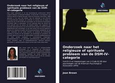 Buchcover von Onderzoek naar het religieuze of spirituele probleem van de DSM-IV-categorie