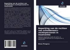 Bookcover of Beperking van de rechten van schuldenaars-rechtspersonen in insolventie