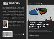 Titularización: ¿Estabilidad financiera después de la crisis financiera? kitap kapağı