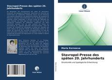 Stavropol-Presse des späten 20. Jahrhunderts kitap kapağı