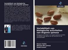 Bookcover of Variabiliteit van biologische activiteiten van Argania spinosa