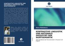 Portada del libro de KONTRASTIVE LINGUISTIK UND NATIONALE SPEZIFITÄT DER WORTSEMANTIK