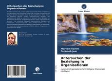 Couverture de Untersuchen der Beziehung in Organisationen