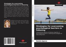 Capa do livro de Strategies for overcoming psychological barriers in listening 