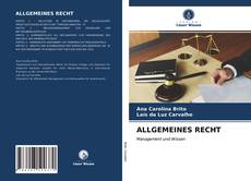 Portada del libro de ALLGEMEINES RECHT