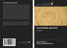 Buchcover von Lexicología general