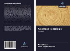 Couverture de Algemene lexicologie