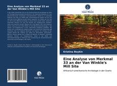 Copertina di Eine Analyse von Merkmal 33 an der Van Winkle's Mill Site