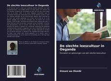 Couverture de De slechte leescultuur in Oeganda