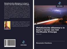 Buchcover von Metafysische dilemma's in Ayer's versie van het Verificatie Principe