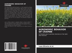 AGRONOMIC BEHAVIOR OF CRAMBE kitap kapağı