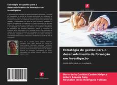 Buchcover von Estratégia de gestão para o desenvolvimento da formação em investigação