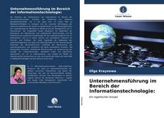 Portada del libro de Unternehmensführung im Bereich der Informationstechnologie: