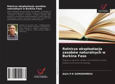 Bookcover of Rolnicza eksploatacja zasobów naturalnych w Burkina Faso