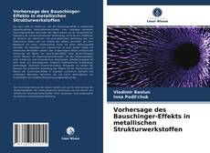 Portada del libro de Vorhersage des Bauschinger-Effekts in metallischen Strukturwerkstoffen