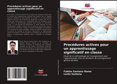 Buchcover von Procédures actives pour un apprentissage significatif en classe