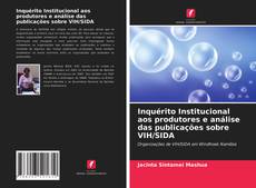 Обложка Inquérito Institucional aos produtores e análise das publicações sobre VIH/SIDA