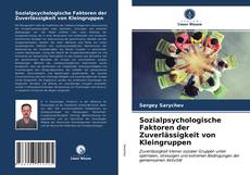 Portada del libro de Sozialpsychologische Faktoren der Zuverlässigkeit von Kleingruppen