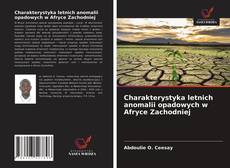 Buchcover von Charakterystyka letnich anomalii opadowych w Afryce Zachodniej