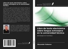 Bookcover of Libro de texto electrónico sobre lengua extranjera en la universidad técnica