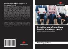 Distribution of teaching load in the department kitap kapağı