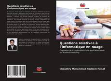 Capa do livro de Questions relatives à l'informatique en nuage 