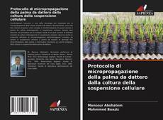 Portada del libro de Protocollo di micropropagazione della palma da dattero dalla coltura della sospensione cellulare