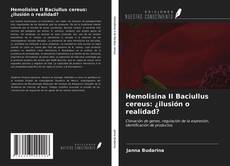 Bookcover of Hemolisina II Baciullus cereus: ¿ilusión o realidad?