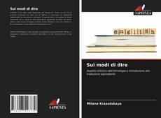 Bookcover of Sui modi di dire