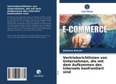 Capa do livro de Vertriebsrichtlinien von Unternehmen, die mit dem Aufkommen des Internets konfrontiert sind 