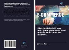 Bookcover of Distributiebeleid van bedrijven geconfronteerd met de komst van het Internet