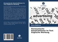 Capa do livro de Paronymische Konstruktionen im Text Englische Werbung 