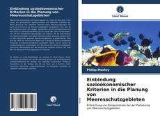 Capa do livro de Einbindung sozioökonomischer Kriterien in die Planung von Meeresschutzgebieten 