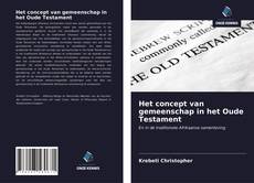 Buchcover von Het concept van gemeenschap in het Oude Testament