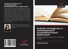 Buchcover von Praktyki strategiczne w wieloosobowych przedsiębiorstwach społecznych