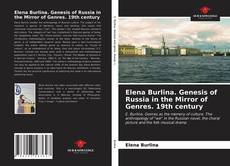 Portada del libro de Elena Burlina. Genesis of Russia in the Mirror of Genres. 19th century