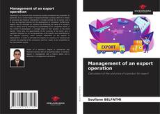 Management of an export operation的封面