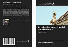 Capa do livro de Actividades analíticas del departamento 