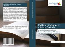 Portada del libro de Poética y Cultura / el «Sujeto Textual»