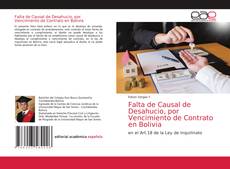 Обложка Falta de Causal de Desahucio, por Vencimiento de Contrato en Bolivia