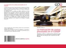 La motivación de costas procesales en el COGEP kitap kapağı