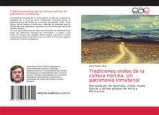 Couverture de Tradiciones orales de la cultura nortina. Un patrimonio inmaterial